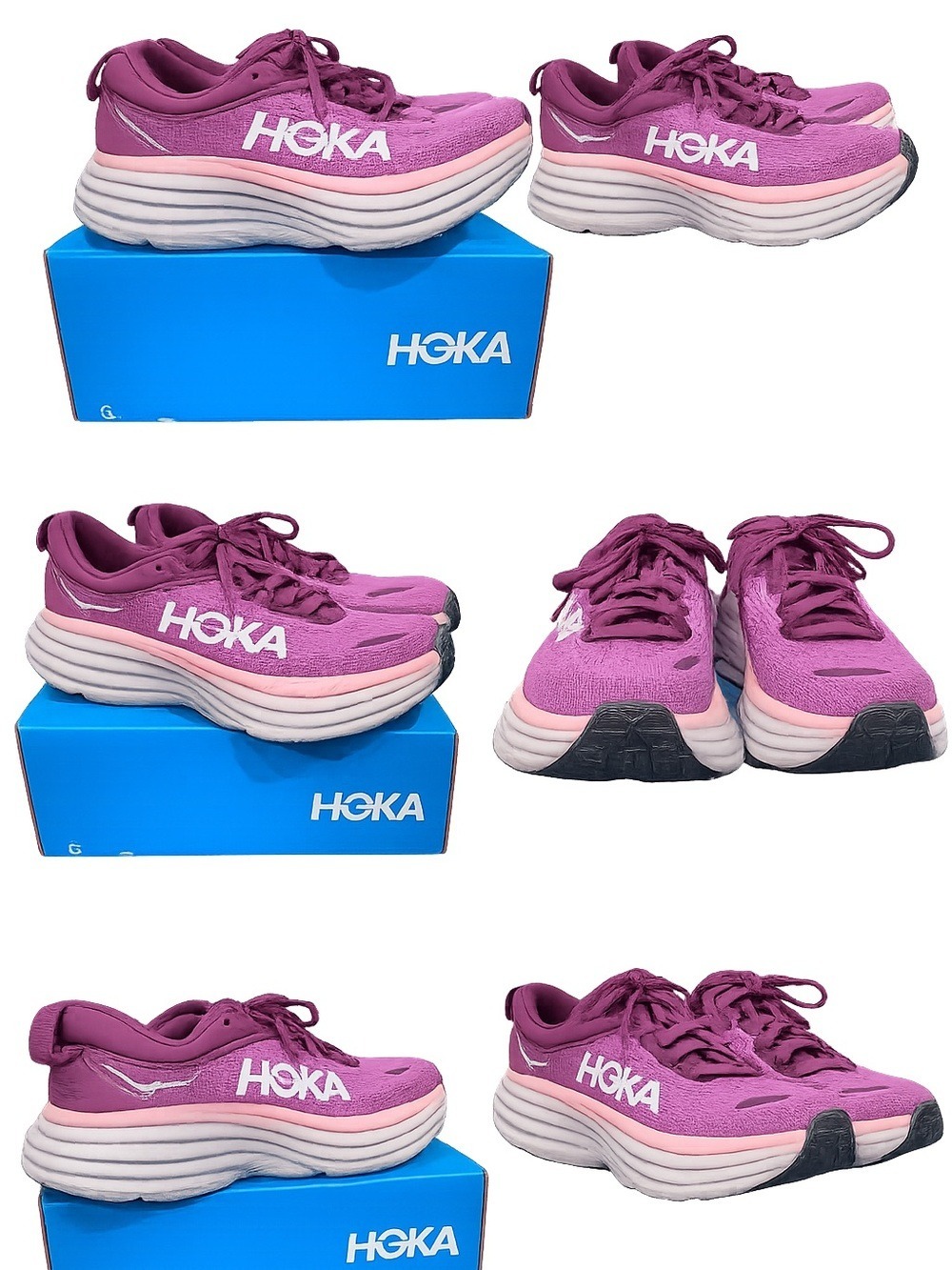 Hoka Bondi 8 Women's Running Shoes Size 7.5 in box